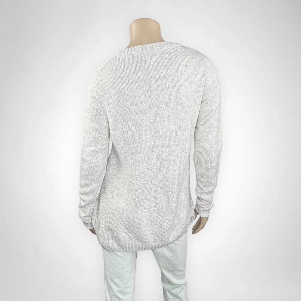 SONOMA Medium Light Gray Knit‎ Sweater Fall Layering
